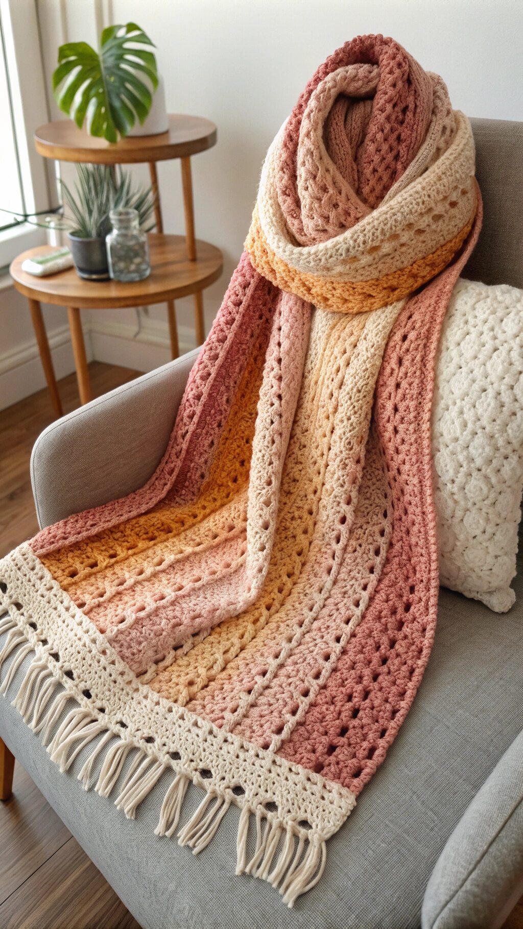 Beginner's Infinity Scarf Blanket