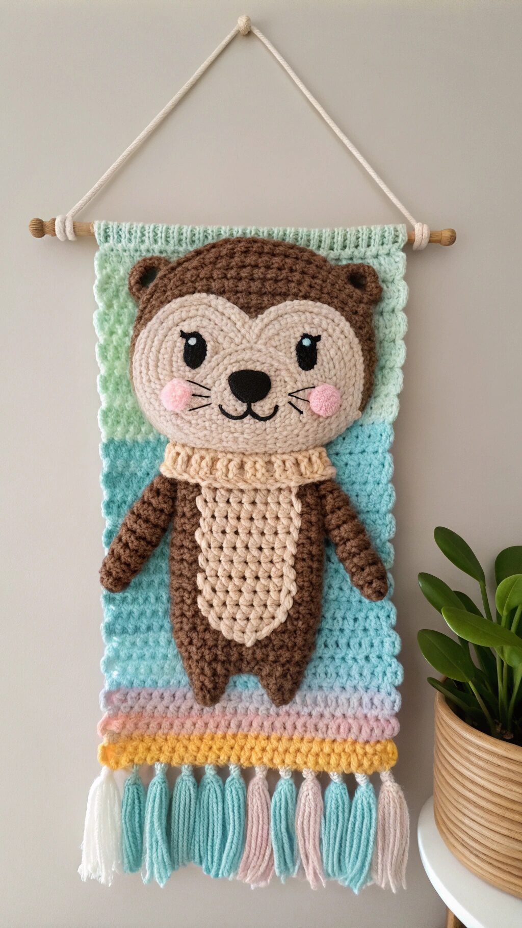 Detailed Otter Wall Hanging