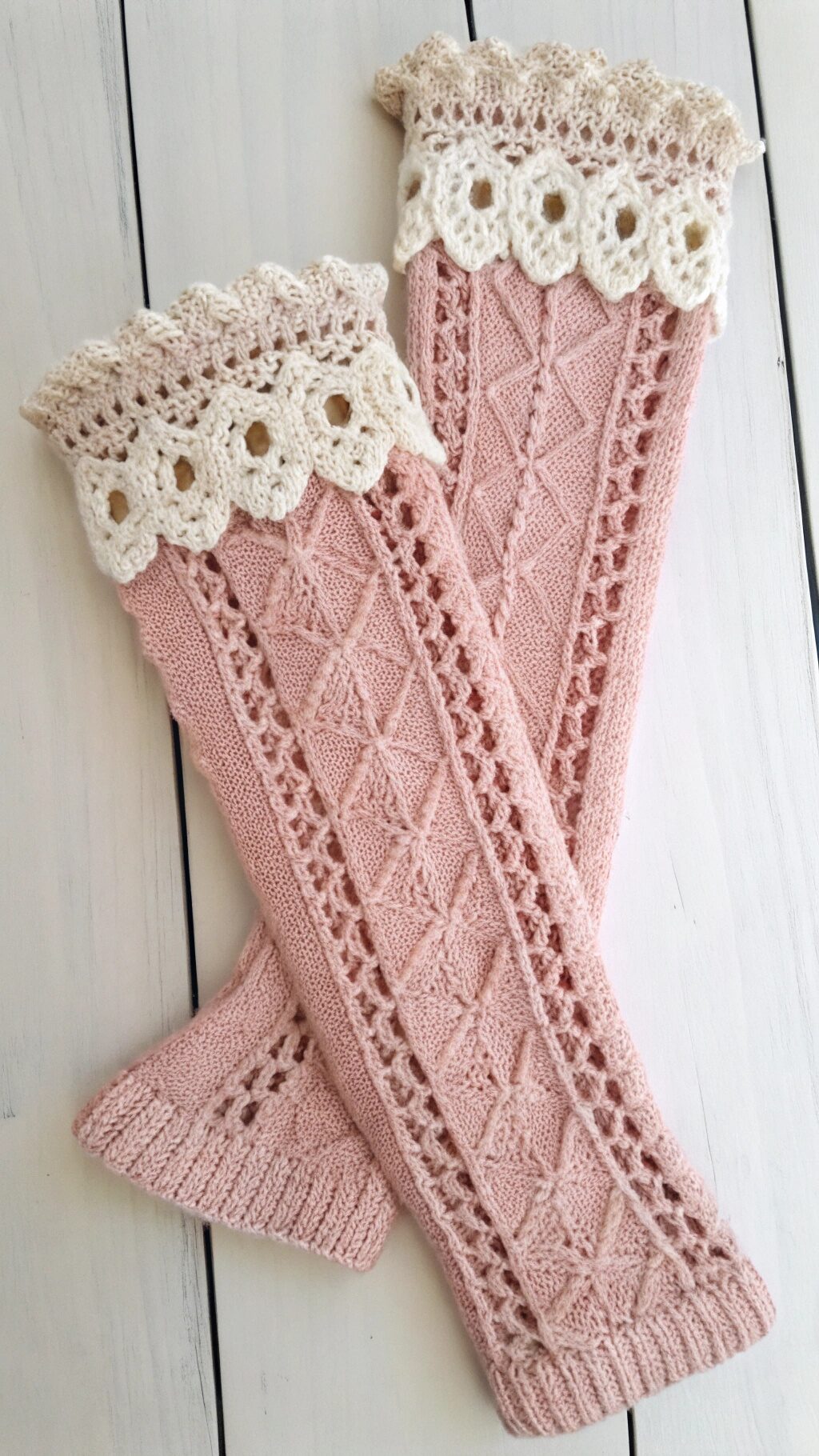 Lace Trimmed Elegant Warmers