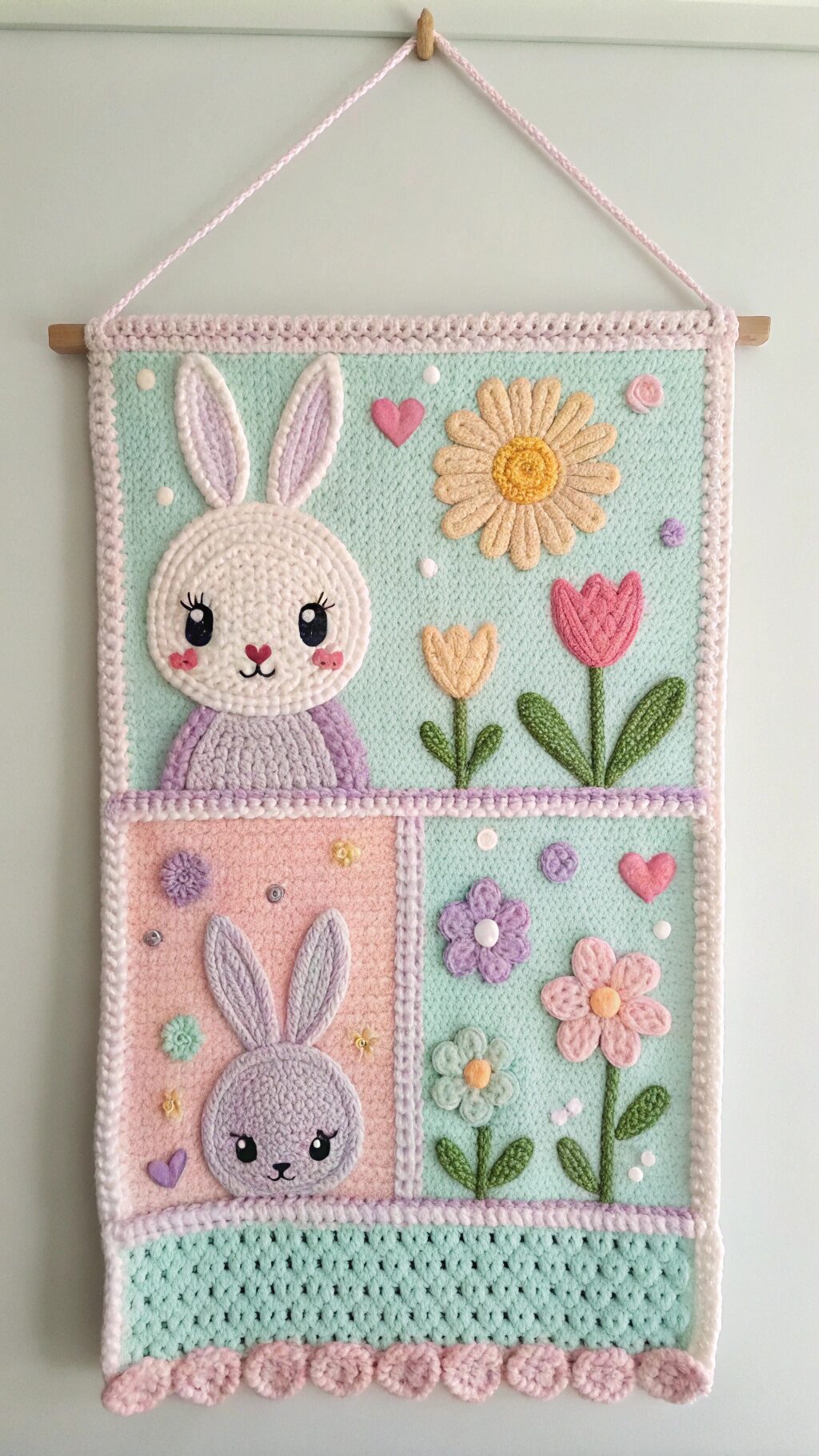Bunny-Themed Wall Hanging