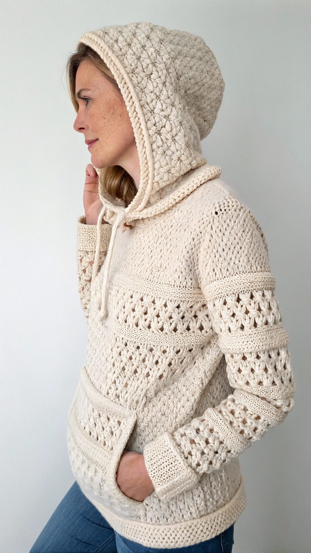 Eco-Friendly Yarn Hoodie