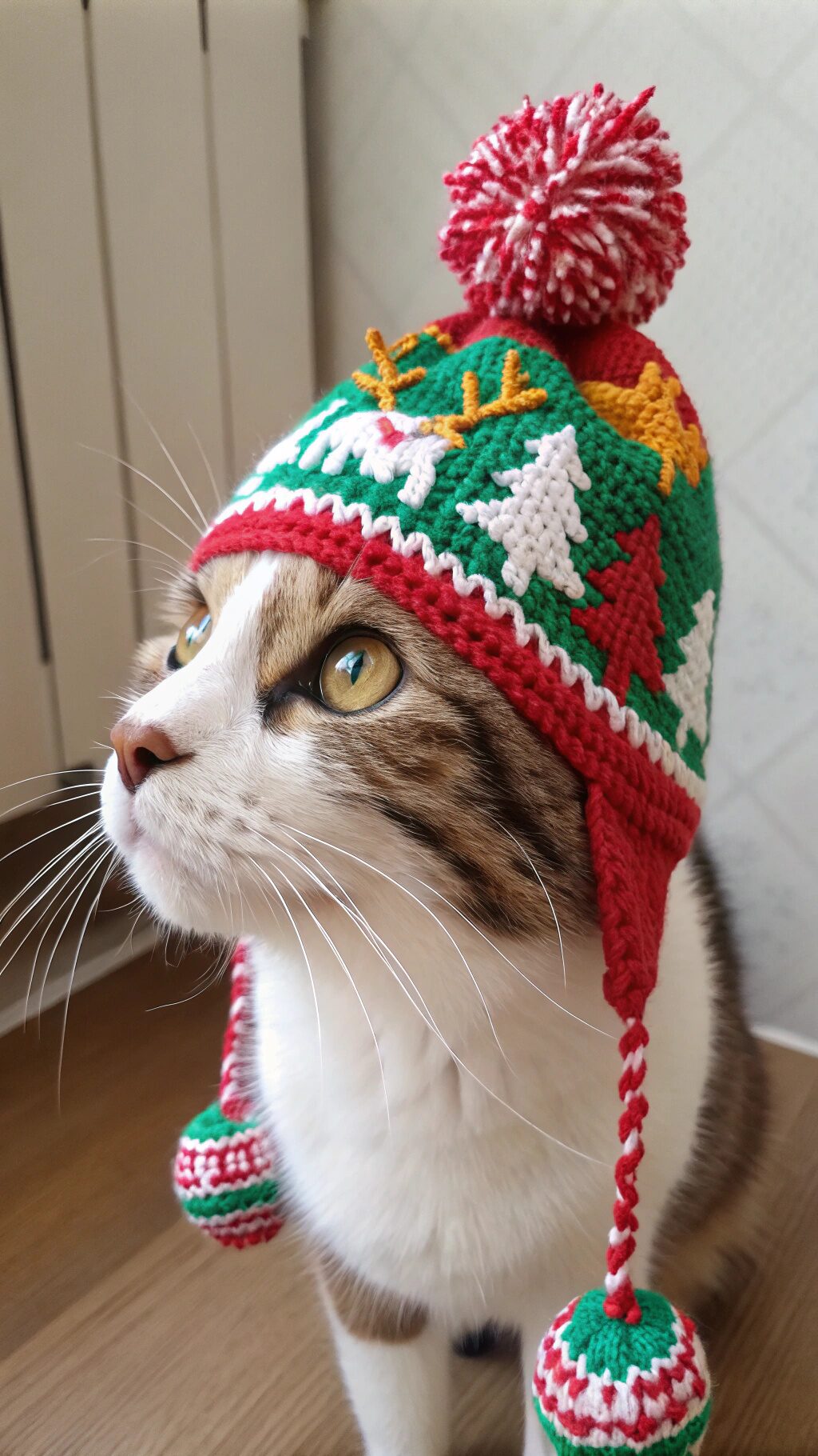 Festive Holiday Sweater Hat