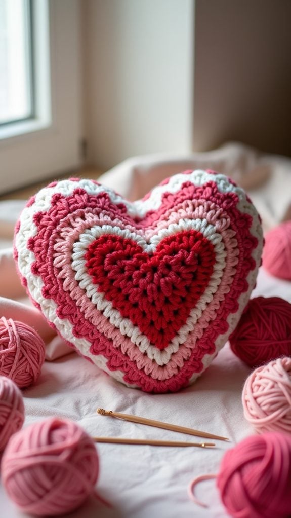 kids heart shaped pillow