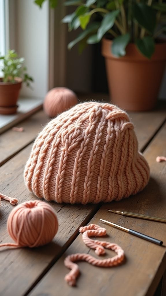 knit balaclava with design