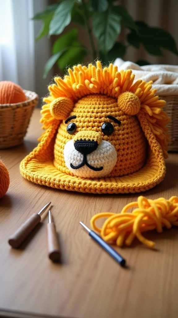 lion themed crochet design