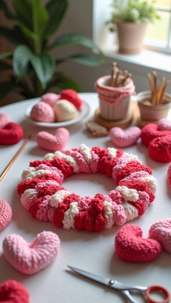 love themed decorative wreath