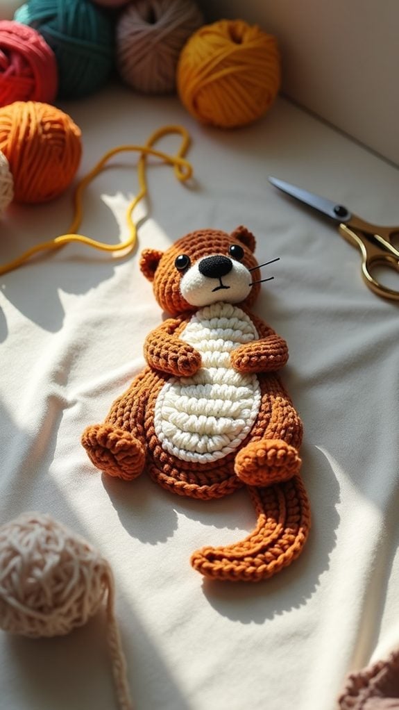 otter themed clothing appliqu