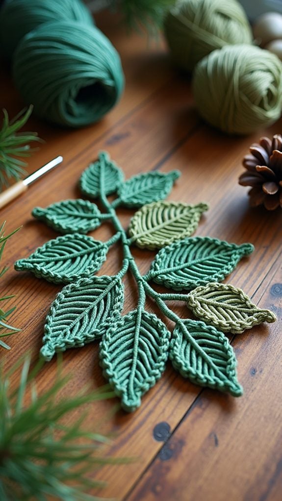 pine needle holiday decor