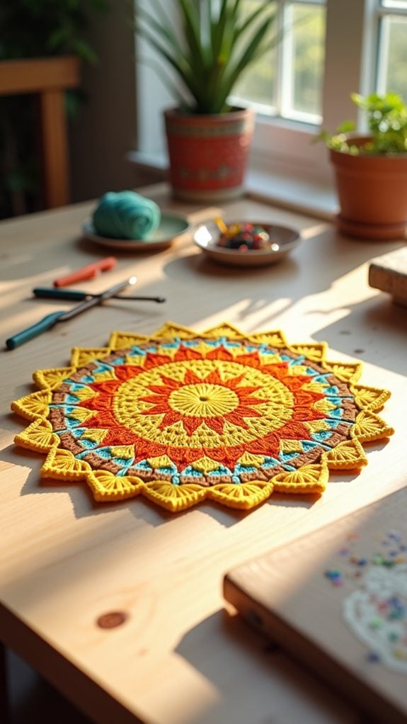 radiant circular pattern design