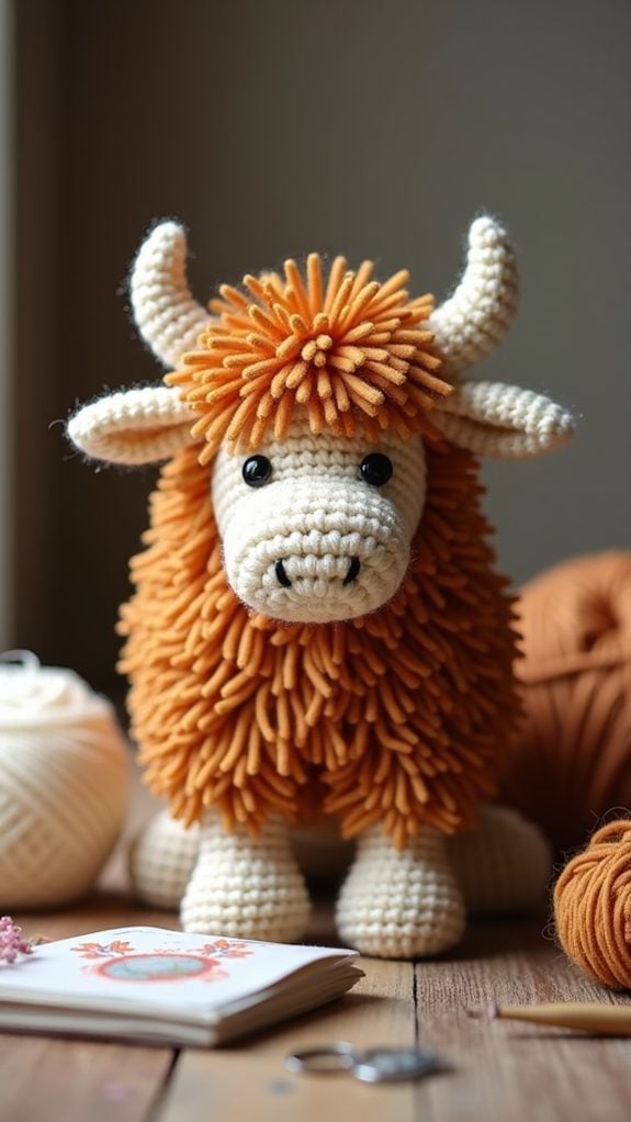 soft handmade highland cattle