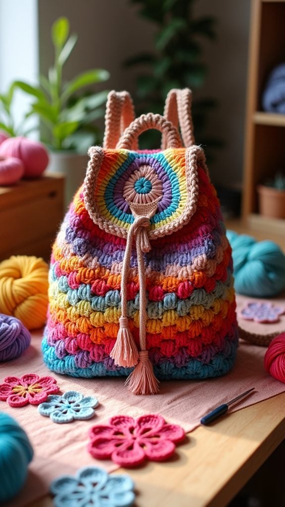 stylish summer crochet tote