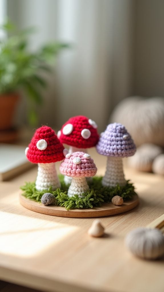 tiny fungal figurine collection