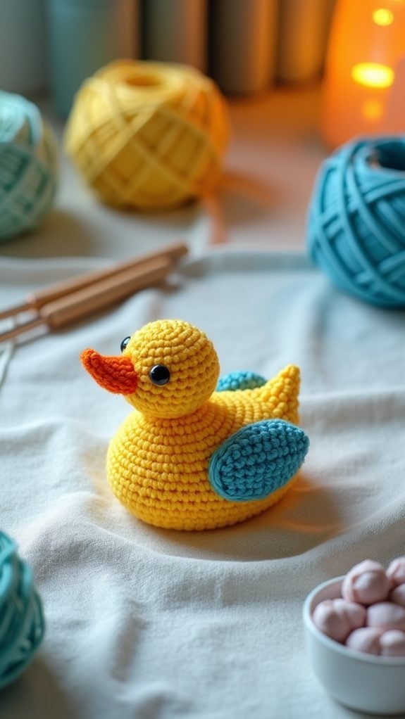 vibrant duck fabric design