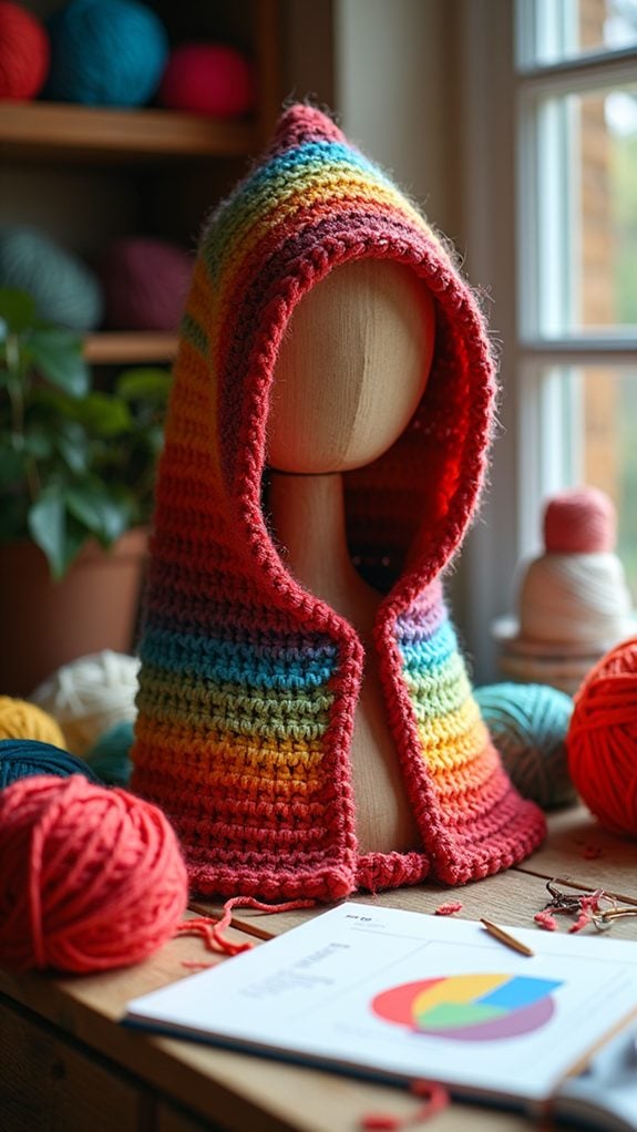 vibrant striped color pattern