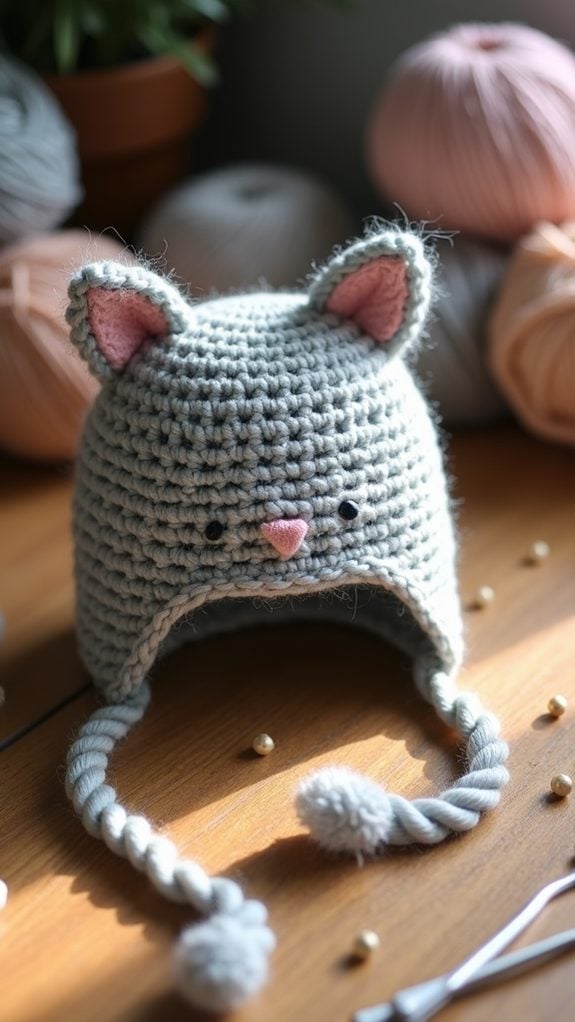 warm earflap winter hat