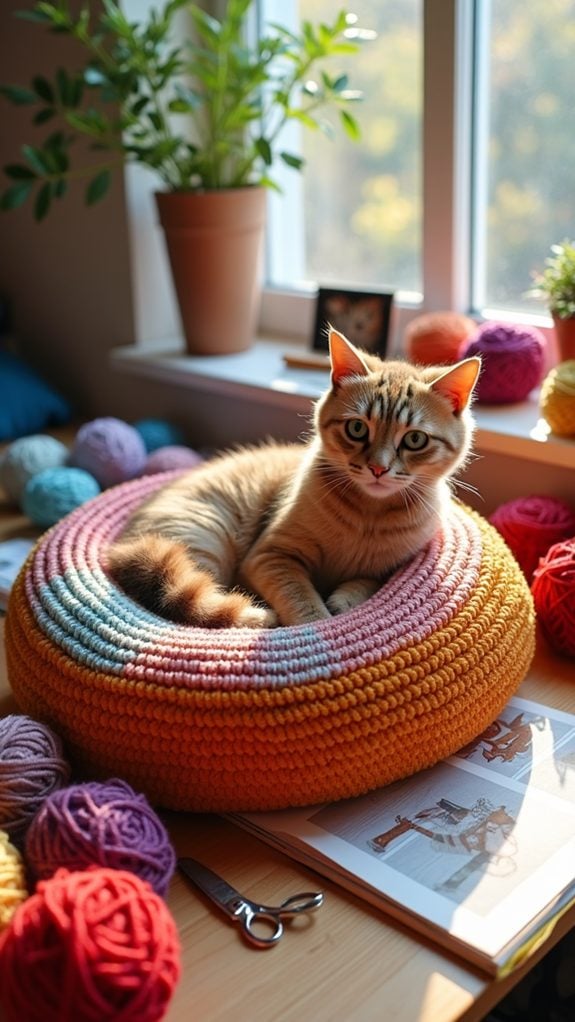 whimsical crochet bed design