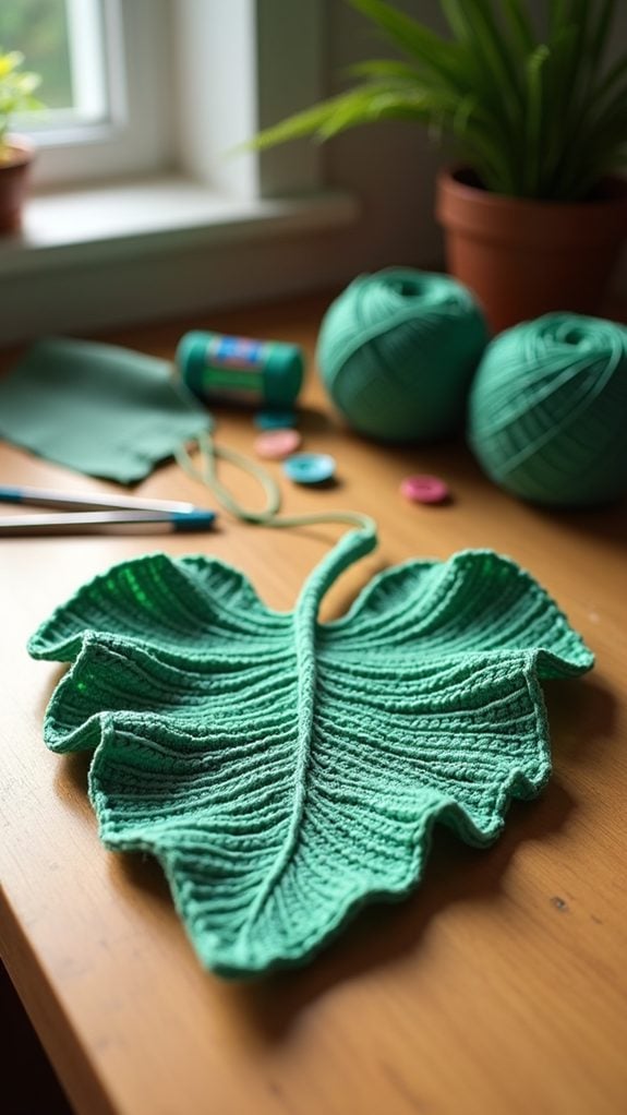 whimsical leaf design