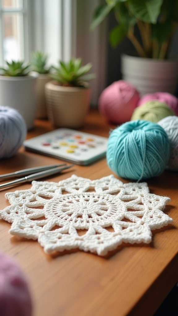 winter themed drink coasters