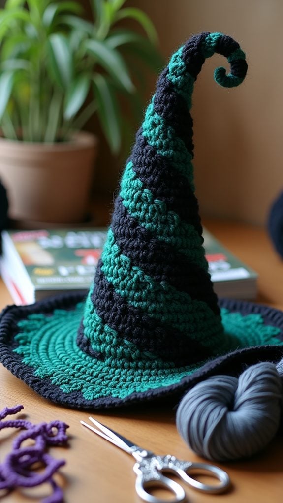 witch hat with twisted horns