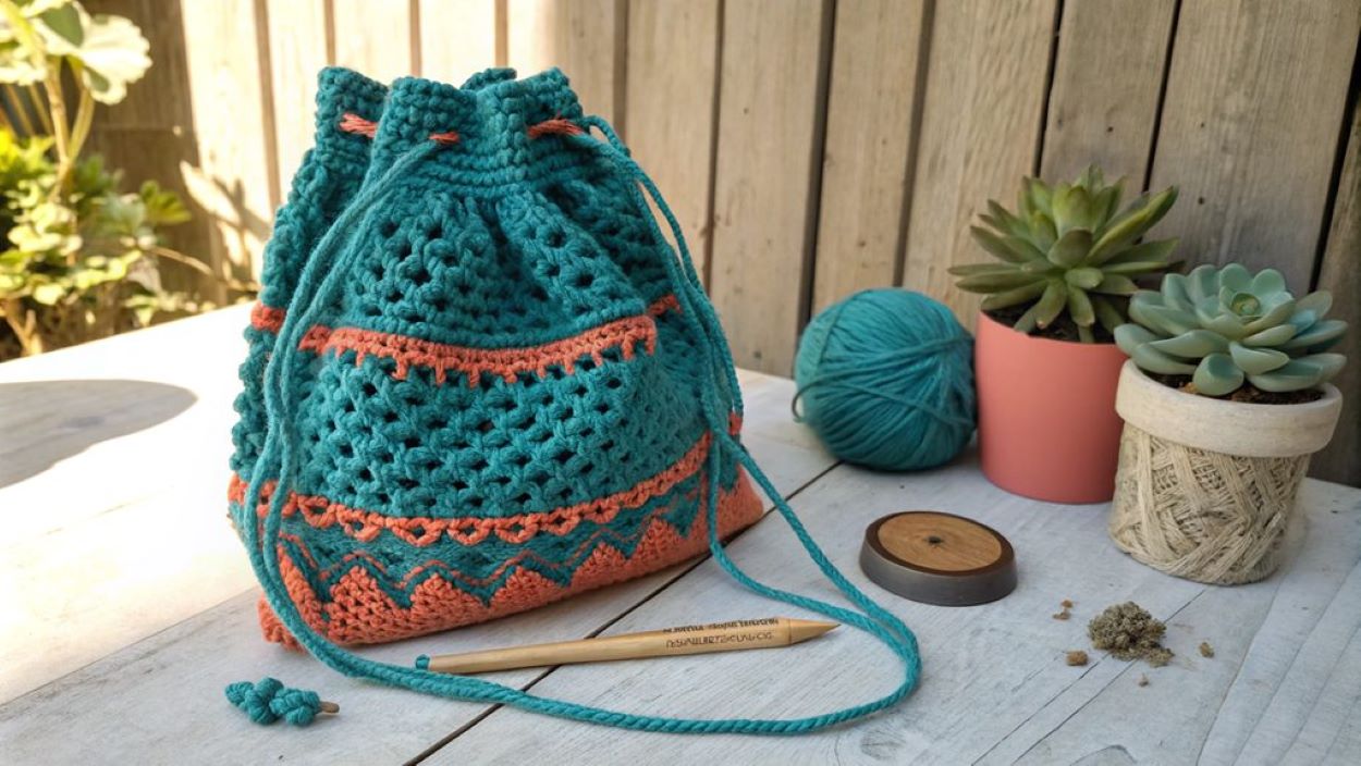 20 Latest Crochet Drawstring Bag Ideas To Try In 2025!