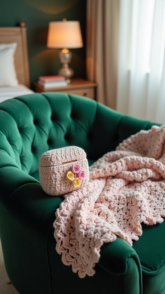 decorative flower adorned cover