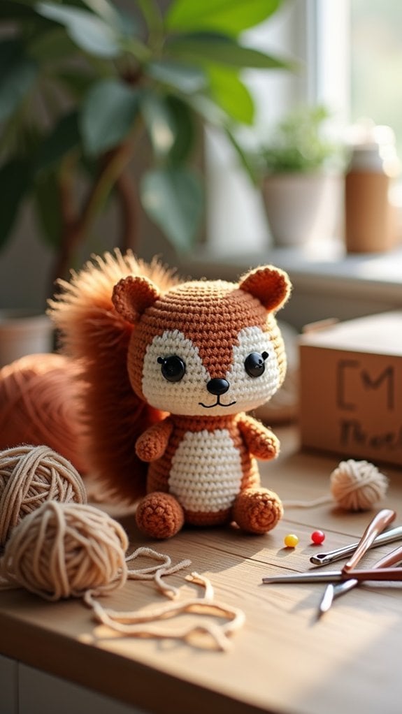 adorable woodland squirrel plushie