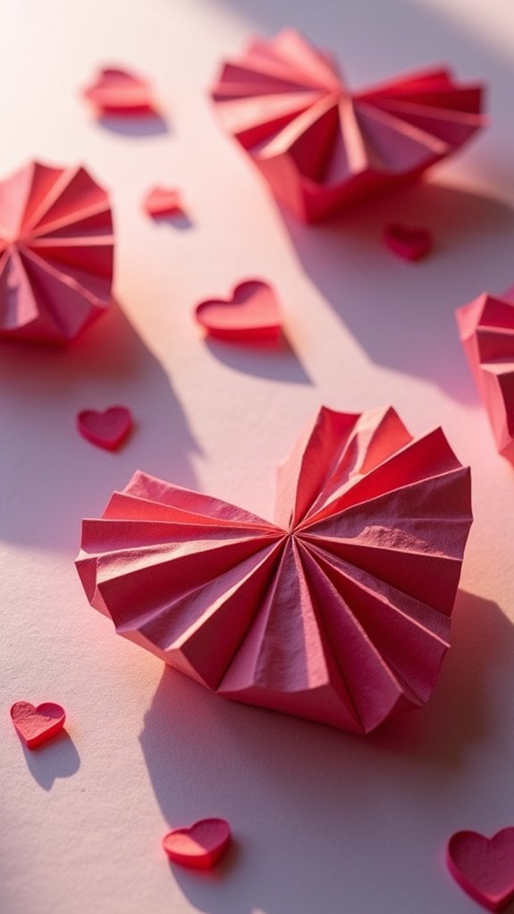 beautifully crafted paper heart