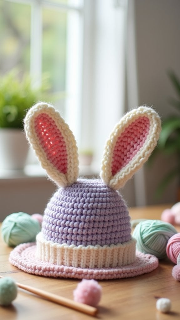 bunny beanie knitting designs