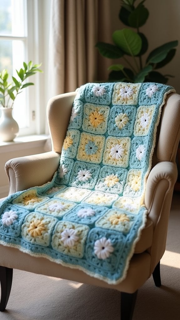 colorful crochet square patterns