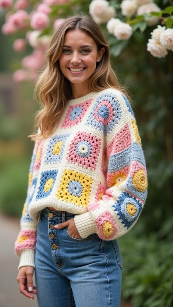cozy vintage crochet design