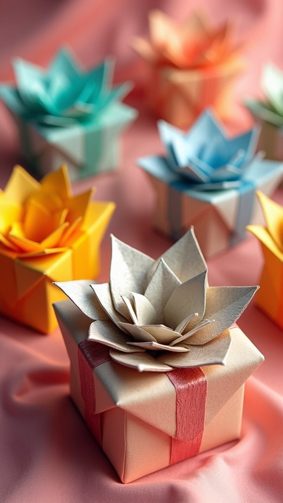 creative paper folding container