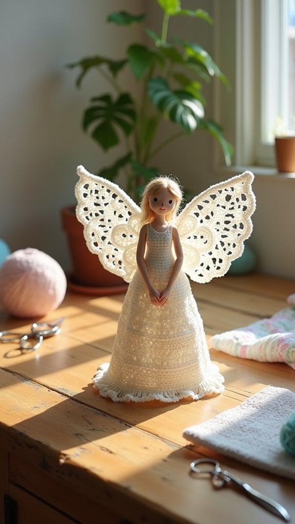 crochet decorative angel wings