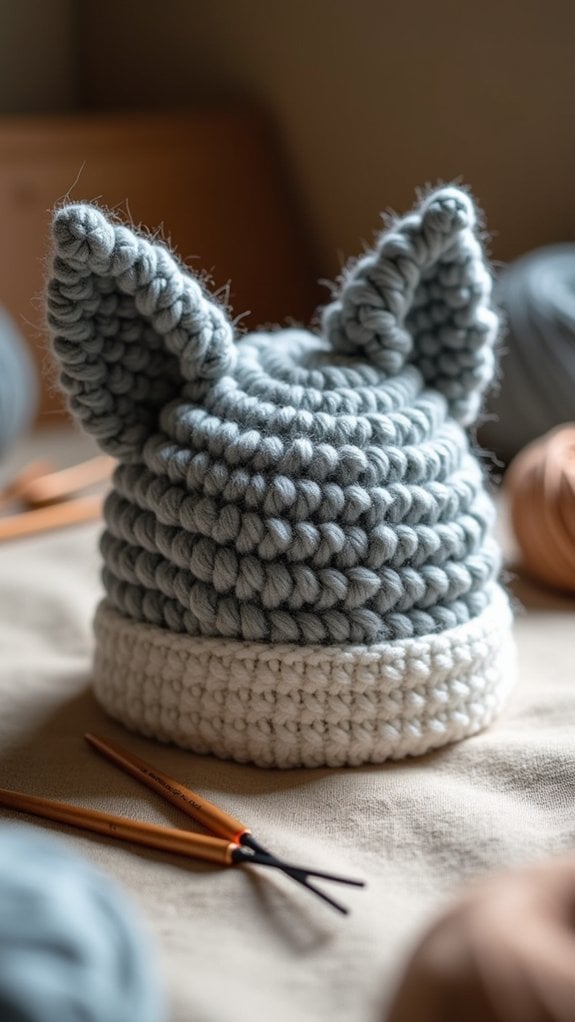 crochet pattern for wolf hat