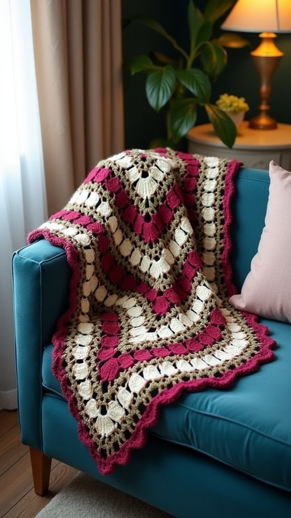 elegant triangular shawl design