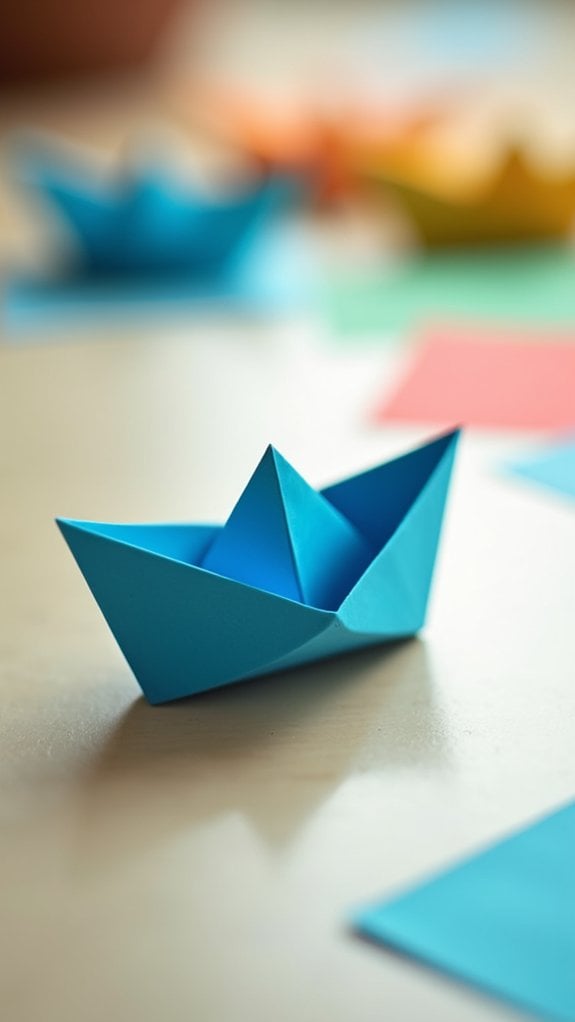 folded paper boat instructions