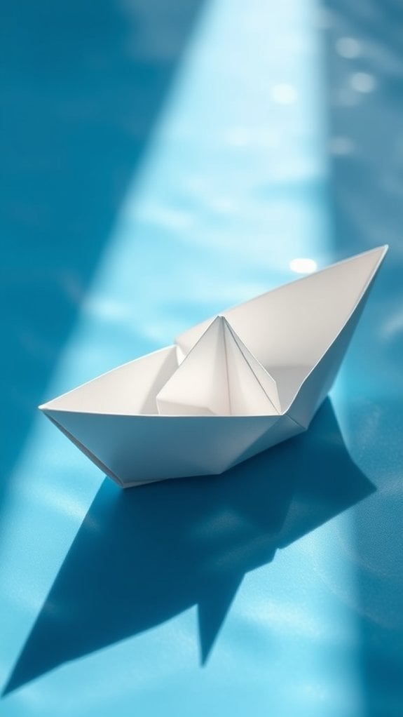 folded paper watercraft design