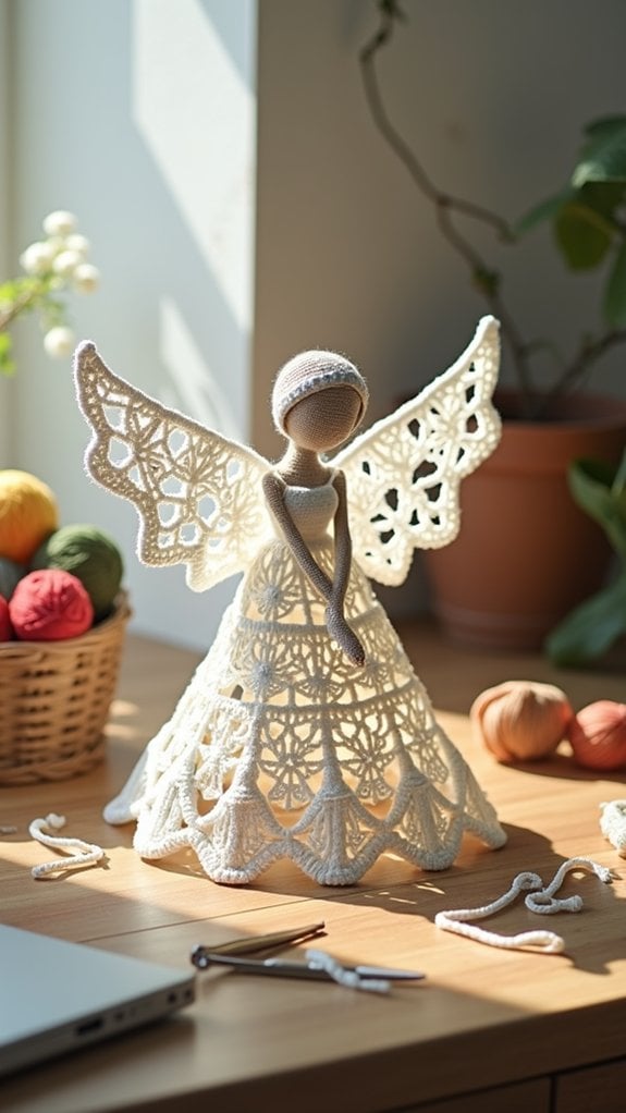 graceful lace winged seraph