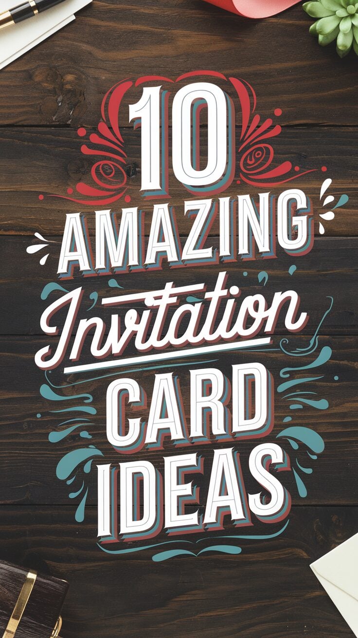 10 Amazing Invitation Card Ideas To Try In 2025! - Ask Bart