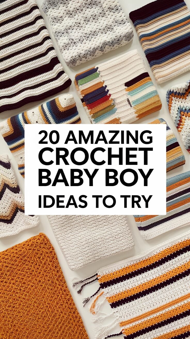 Crochet Baby Boy Blanket