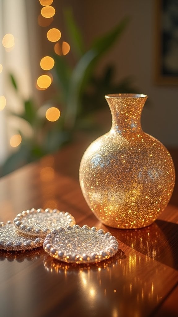 sparkling decorative interior accents