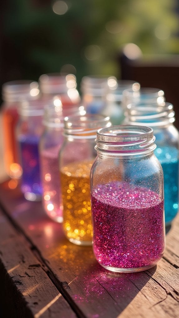 sparkly decorative storage containers