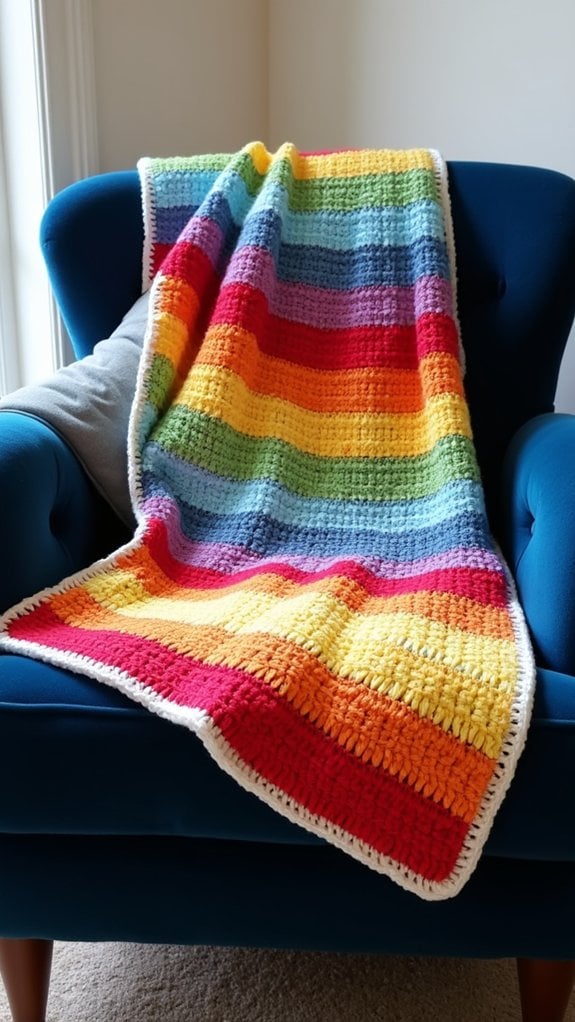 vibrant striped color pattern