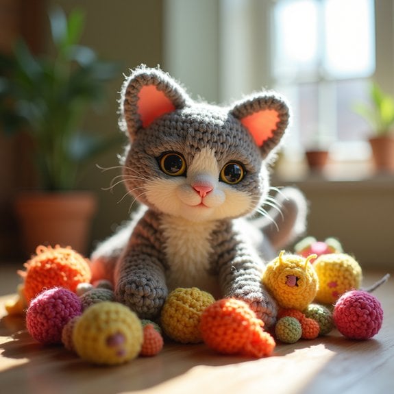 adorable feline playthings available