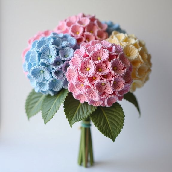 beautiful hydrangea flower arrangement