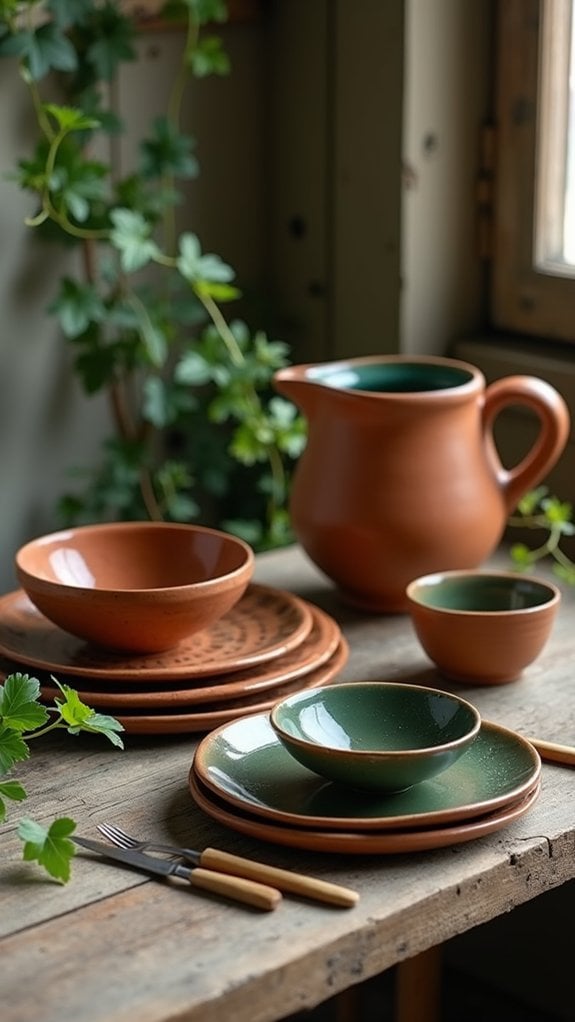 charming rustic table settings