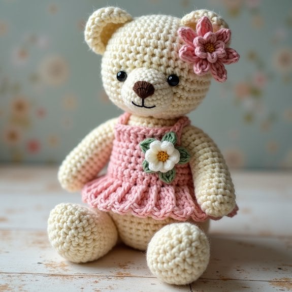 classic handmade crochet bear