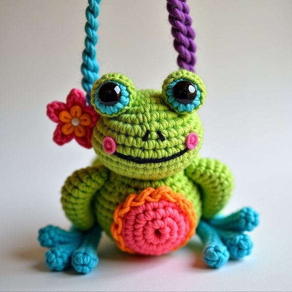 colorful amphibian accessory charm