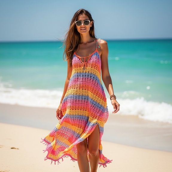 colorful beachwear crochet design