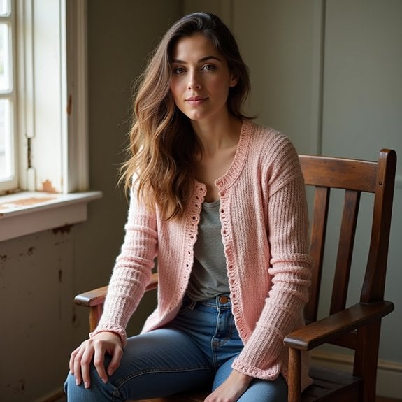 cozy knitwear with texture