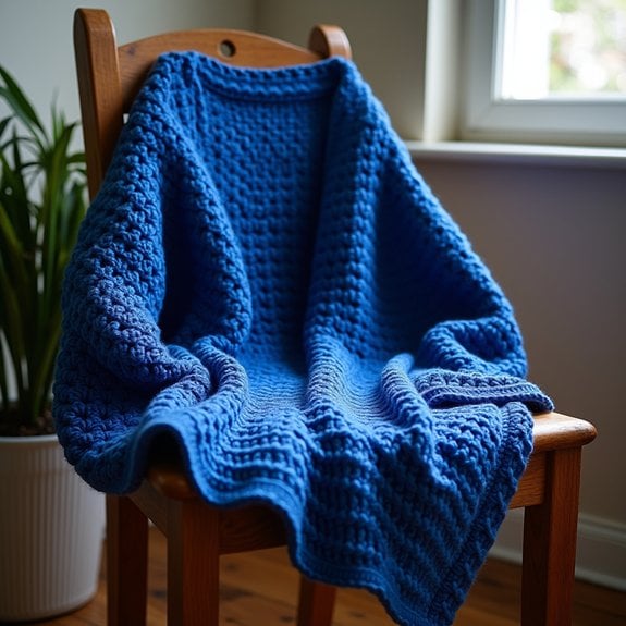 cozy royal blue knit
